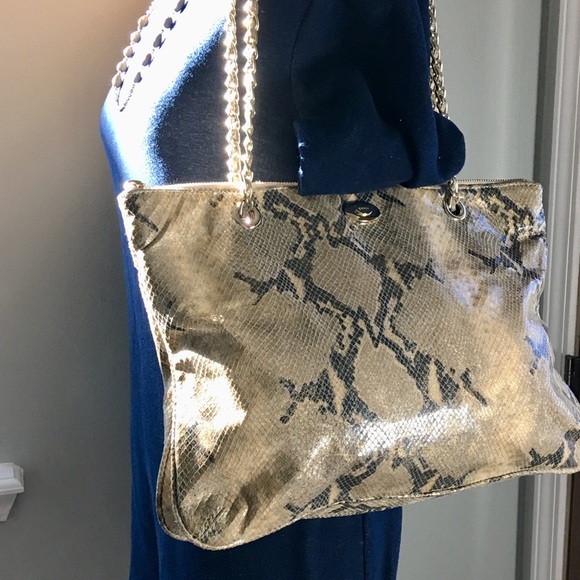 dkny snake print bag